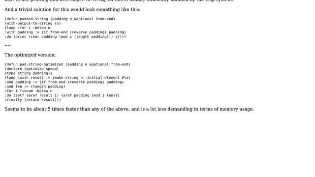 Code Review: Creating a repetitive string in Common Lisp (2 Solutions!!) смотреть онлайн