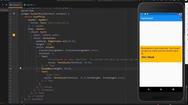 What is Card Widget in Flutter ? | Flutter full tutorial for beginners смотреть онлайн