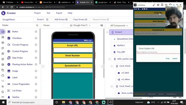 Andoid uygulama ile google e tablolara veri gönderdim. смотреть онлайн