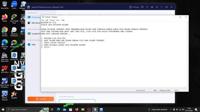Cara Mengembalikan data menggunakan Aplikasi EaseUS Data Recovery Wizard смотреть онлайн