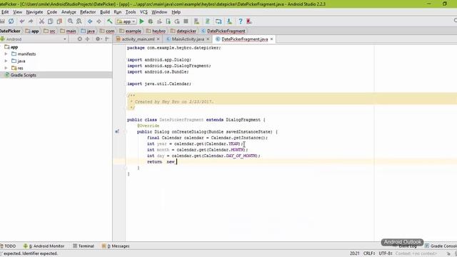 #2 Android form components tutorial series - 6 - how to use DatePicker смотреть онлайн
