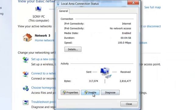 How to make internet disable & enable in windows 7 смотреть онлайн