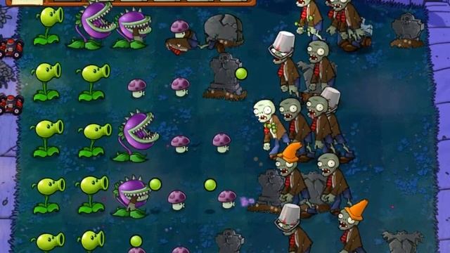 Plants vs Zombies Hard Mode(Plus) Part 3. Night Levels Part 1 смотреть онлайн