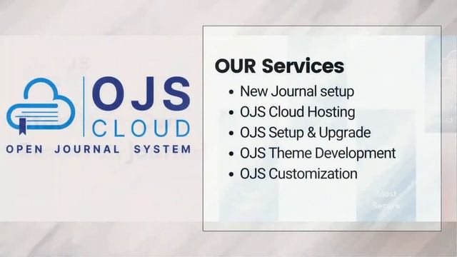 OJSCLOUD Introduction Open Journal Systems (OJS) , Hosting, Support, Customization смотреть онлайн