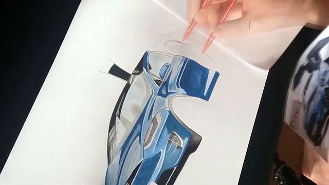 42. My Drawing - Tesla X / Realistic - Realistické смотреть онлайн