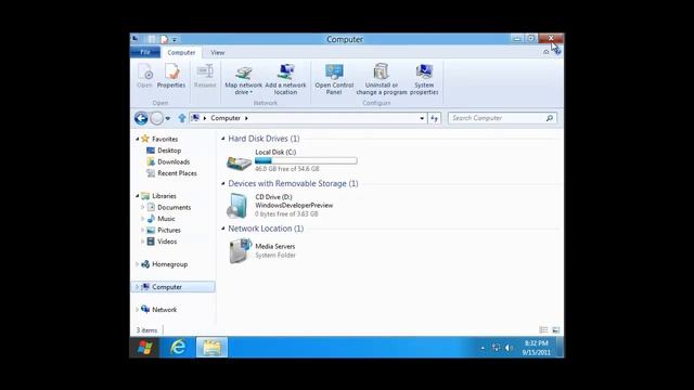 Windows 8 Developer Preview Test on Virtual Box смотреть онлайн