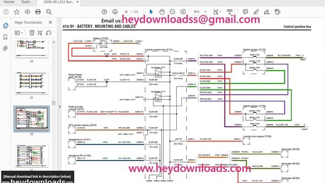 2007 Land Rover L359 LR2 LHD Freelander 2 Electrical Wiring Schematic Manual смотреть онлайн