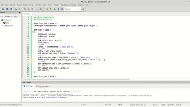 GTK - GtkEntry Part-01 смотреть онлайн