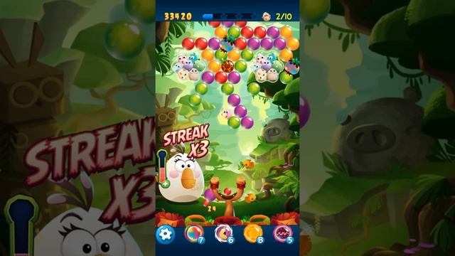 Angry Birds POP Bubble Shooter - Level 92. Gameplay Android walkthrough смотреть онлайн