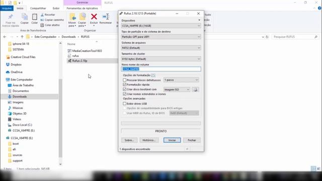 COMO CRIAR PENDRIVE BOOTÁVEL UTILIZANDO RUFUS - WINDOWS 7, W8 E W10 смотреть онлайн