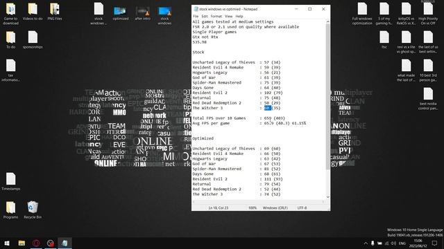 Stock vs Optimized Windows | Big gains? Hell yeah!!! смотреть онлайн