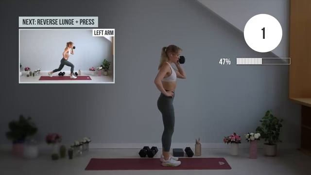 40 MIN FULL BODY STRENGTH Workout - with Weights, Build Strength at Home!