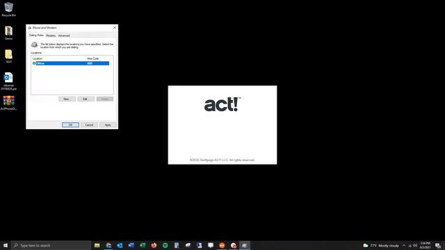 Stop the Phone Dialog Popup Window in Act! смотреть онлайн