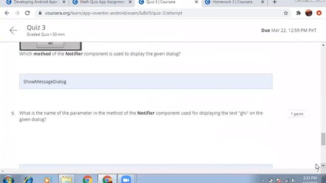 Coursera - Developing Android Apps with App Inventor || Week 3 || Quiz || Answers смотреть онлайн