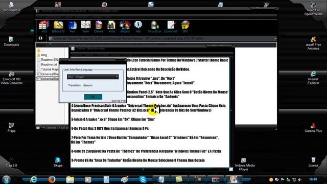 Tutorial #1 Como Por Tema No Win 7 Starter E Home Basic смотреть онлайн
