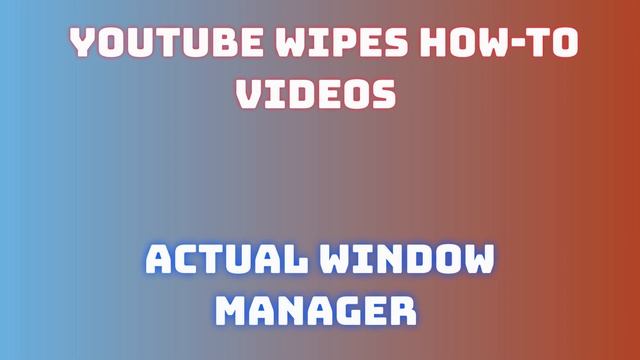 Actual Window Manager How to install Actual Window Manager activated | Actual Window Manager 2024 смотреть онлайн