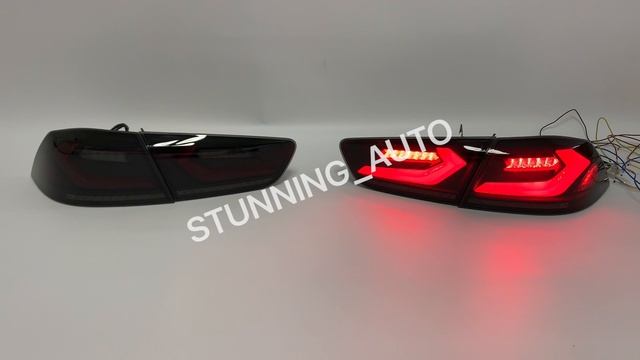 Фонари задние Mitsubishi Lancer 10 дымчатые смотреть онлайн