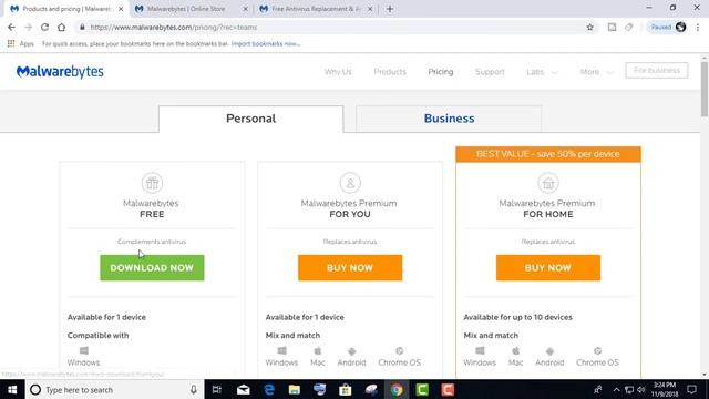 Malwarebytes | Difference between free and paid version | HINDI смотреть онлайн