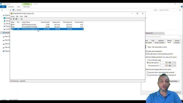 20 - ( Disk Quota ) - Windows Server 2019 - Arabic - By Mohamed Zohdy - شرح كورس عربي смотреть онлайн