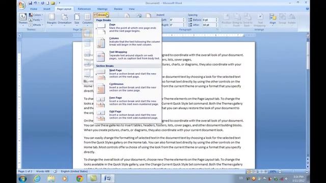 Ms Word 2007 Video Tutorial in Urdu,Hindi Class 6 Learn Page Layout Menu - by abdul wali смотреть онлайн