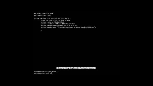 Dhcp Ubuntu Server 14.04 смотреть онлайн