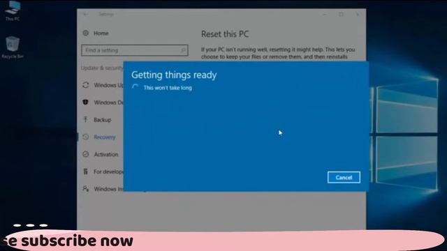 How to Factory Reset Windows 10 Without Losing any Data in Hindi | смотреть онлайн