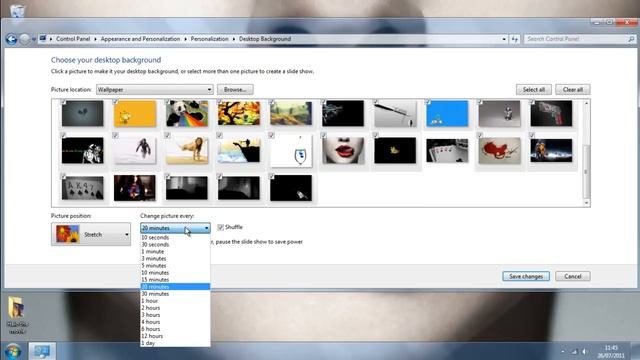How to automatically change wallpaper on desktop (Windows 7) смотреть онлайн
