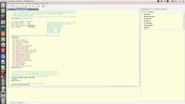 FT232 Bitbang Data I/O with Purebasic in Linux смотреть онлайн
