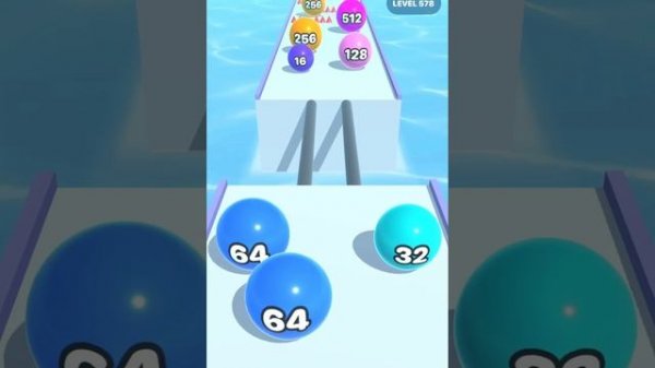 Soft Ball Run Merge 2048 ! All Levels Gameplay (573-582) android, ios