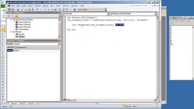07 VBA Excel Windows API V1 06 How to Minimize Maximize and Restore An External Windows Applica смотреть онлайн