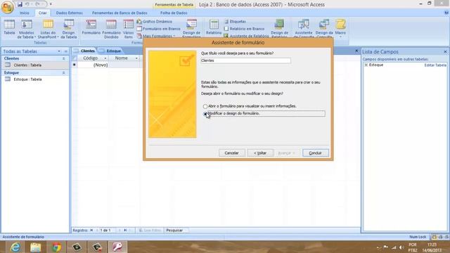 Criando Tabelas/Formulários/Menu de Controle no Access 2007 смотреть онлайн