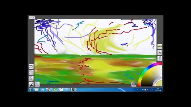 Drawing Abstract : Another Colorful World Oceans: wacom intuos смотреть онлайн