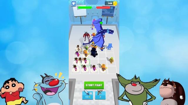 Oggy And Jack Playing Hero Craft Run 3d Game | With Bob And Shinchan | Oggy Game Part 3 смотреть онлайн