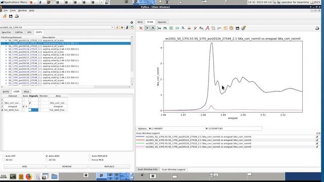 Displaying ID21 XANES Spectra with PyMCA смотреть онлайн