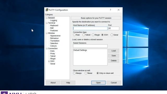 Logging into HPC Clusters within NYU Network on Windows смотреть онлайн