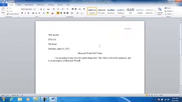 NSCC Essential Skills Computer Workshop Video Review Microsoft Word 2010 смотреть онлайн