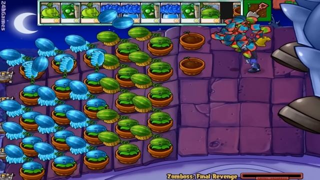 Plants vs Zombies Mod - 99 Gatling PEA Plants vs Dr. Zomboss смотреть онлайн