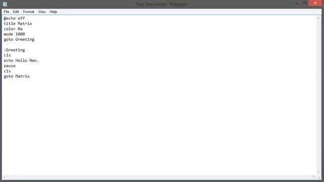 Tutorial How to Make "The Matrix" in Command Prompt. смотреть онлайн