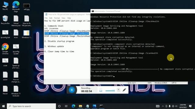 How to fix 100 Percent disk usage in windows смотреть онлайн
