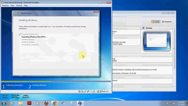 2. Windows 7 installation on virtual box смотреть онлайн