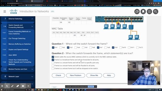 Intro to Networking Chapter 7 Switching Sections 7.3-7.4 смотреть онлайн
