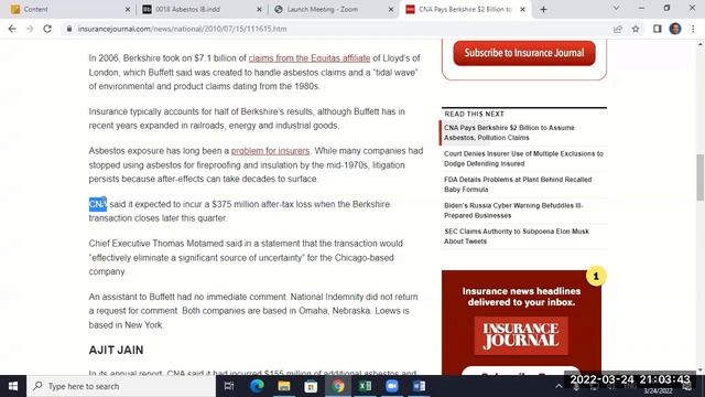 UTSA P&C Insurance Finance Classes 17 and 18, March 22 and 24, 2022 смотреть онлайн
