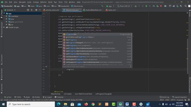 How to Add Progress Bar in App Webview App Development Website to App Convert Part 4 смотреть онлайн