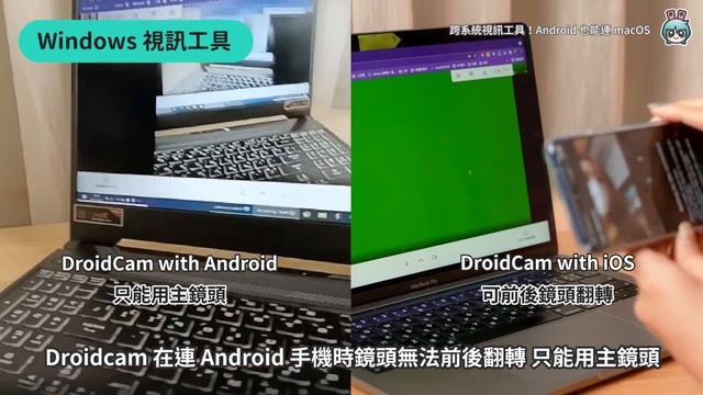 視訊鏡頭工具！手機怎麼變 Webcam？那些視訊軟體可以用？Windows、macOS 安裝操作教學 смотреть онлайн