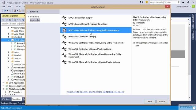 EF in an MVC5 Application 03 05 смотреть онлайн