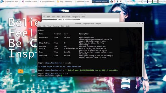 [LINUX DZ] : Hack Windows 7/8.1/10 With EMPIRE Using Script VBS смотреть онлайн