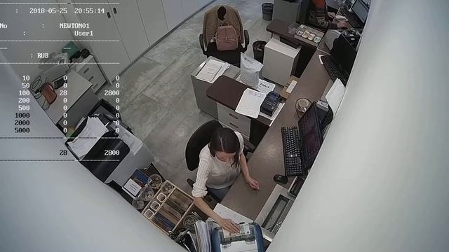 Kissan Newton + Hikvison camera, cash currency counter safety смотреть онлайн
