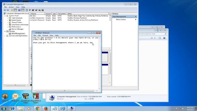 Getting Windows 7.0 to detect your new Hard Drive смотреть онлайн