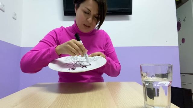 🟣 Как пауки начали двигаться! Эксперимент с водой, маркером и тарелкой