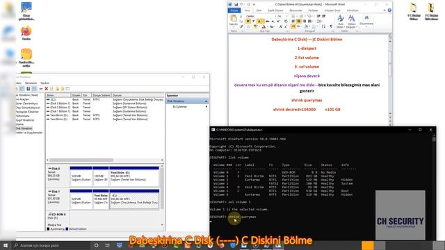 C,Disk'ini Birleş'tirme.Bilgi - ( windows) #windows смотреть онлайн